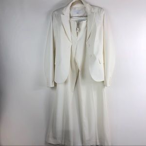 New York & Company White Pant Suit